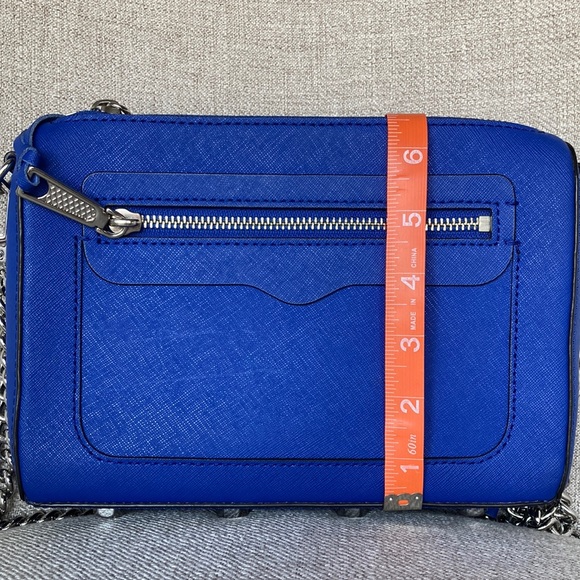 Rebecca Minkoff Blue Chain-Link Crossbody Bag - Picture 12 of 13